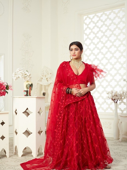 Elegant Bridal & Festive Lehenga Choli Set with Dupatta – Designer Wear