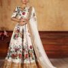 Art Silk Digital Print Chaniya Choli with Sequin and Pearl Embroidery
