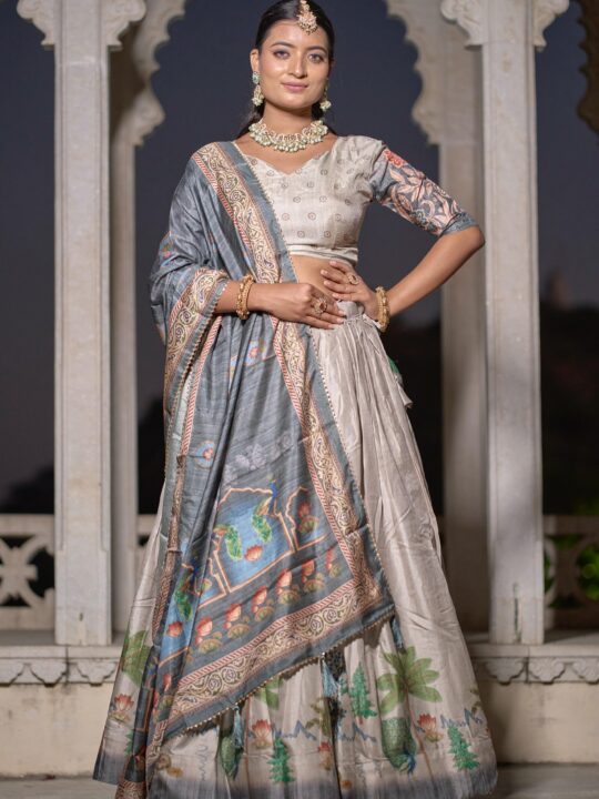 Designer Kalamkari Lehenga Set for Weddings