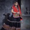 Red Art Silk Lehenga Choli with Dupatta featuring Gamthi and Lace Work – Pramukhmart