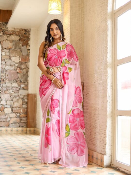 New Soft Georgette Silk Ready to Wear Saree