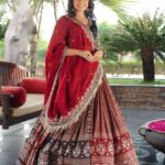 ​Designer Navratri Special Printed Lehenga Choli with Mirror Work