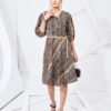 Cotton Printed Top with Belt for Women – Side View