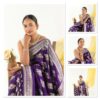 Soft Litchi Silk Kubera Pattu Saree with Weaving Border - Pramukhmart