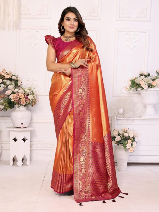 banarasi tissue silk saree