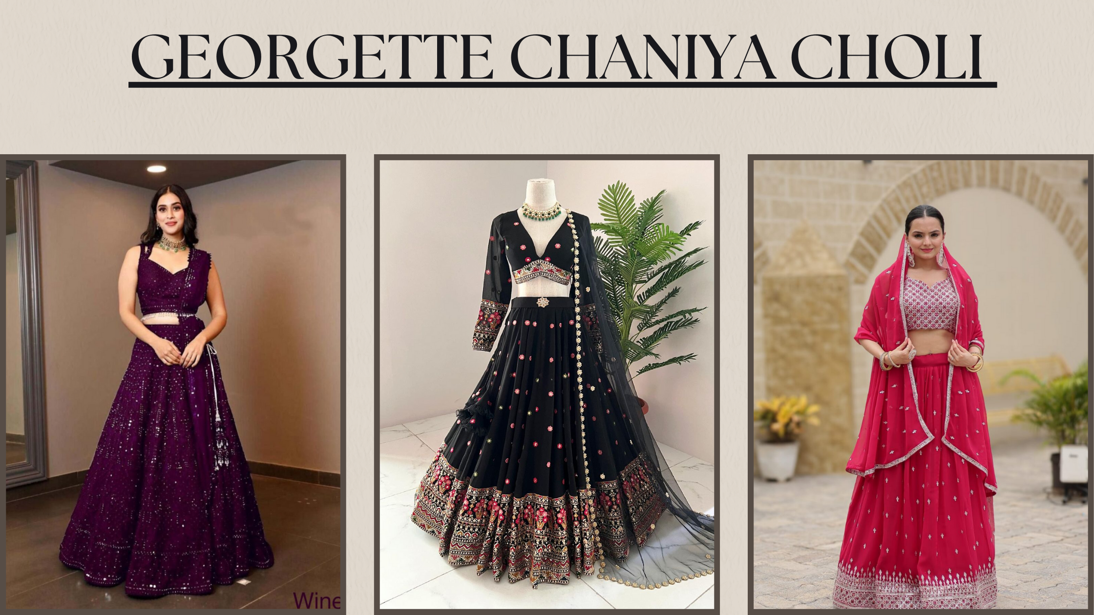 georgette chaniya choli