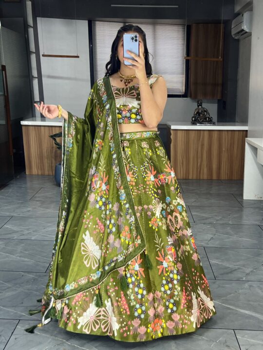 Ready to Wear Lehenga with Can Can & Zip Closure