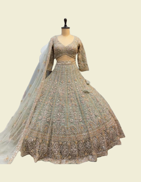 Premium 4 Meter Flared Coding Sequins Work Lehenga Choli