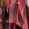 Front view of Designer Fancy Kurti Set with embroidery and dupatta