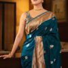 Rich Jacquard Border & Pallu on Soft Lichi Silk Saree