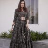 Lilac bridal lehenga choli front view