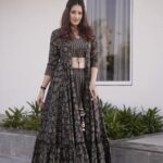 Lilac bridal lehenga choli front view