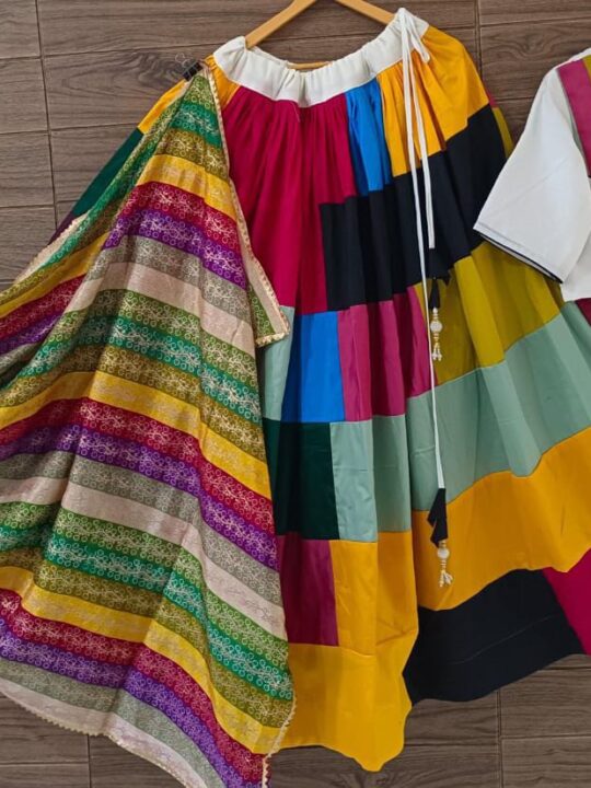 Cambric Cotton Lehenga Choli Front View