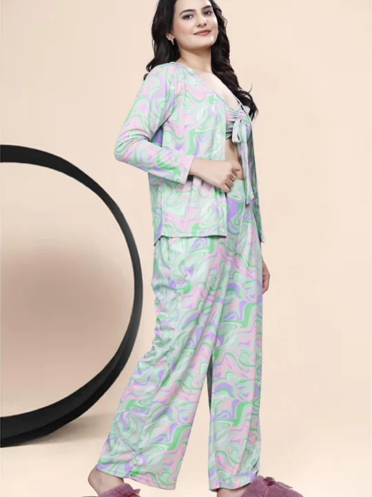 3-piece pastel loungewear set