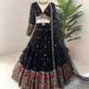 Semi-stitched Georgette Chaniya Choli with thread and sequin work
