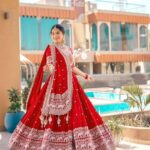 elephant embroidered lehenga choli