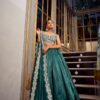 Gold Crush Chaniya Choli with Sequins and Embroidery