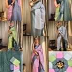 Soft Lichi Silk Saree with Jacquard Work and Brocade Blouse