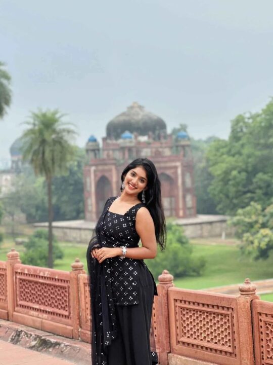 Black Fox Georgette Kurti Set with Sequin Embroidery and Net Dupatta – Pramukhmart