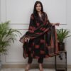 Angrakha style pure cotton kurta set with dupatta and pants – Pramukhmart