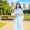 Embroidered Georgette Kurti Set with Full Sleeve and Dupatta – Pramukhmart