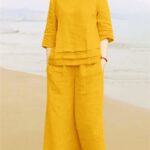 Premium Flex Cotton Cord Set for Women with Flared Top and Bottom