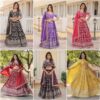 dyeable viscose lehenga choli