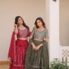 Georgette Embroidered Lehenga Choli with Dupatta – Front View