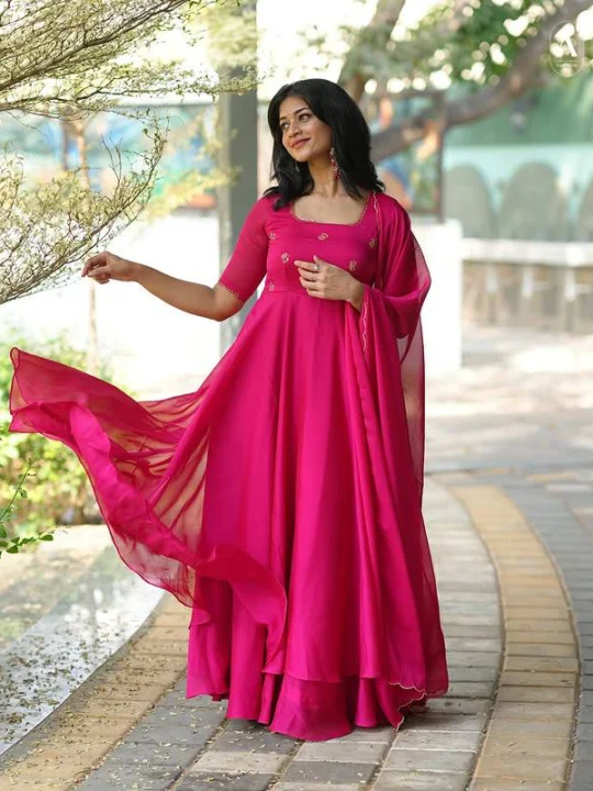 anarkali dress with dupatta