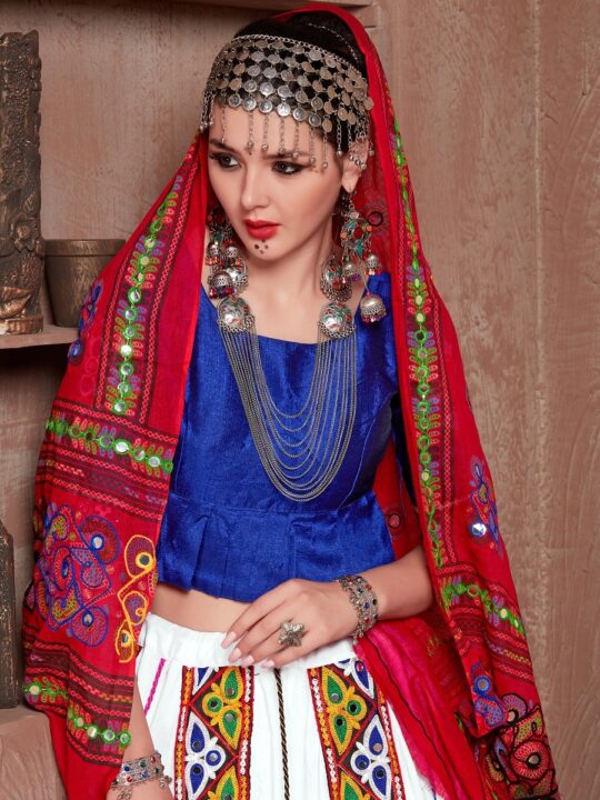Maroon Cotton Dupatta with Printed Gamthi Work