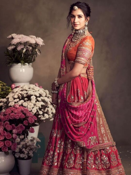 Festival Bridal Lehenga Choli in Georgette with Heavy Embroidery – Pramukhmart