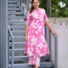 Elegant Women's Poly Rayon Co-Ord Set with Digital Print - Front View