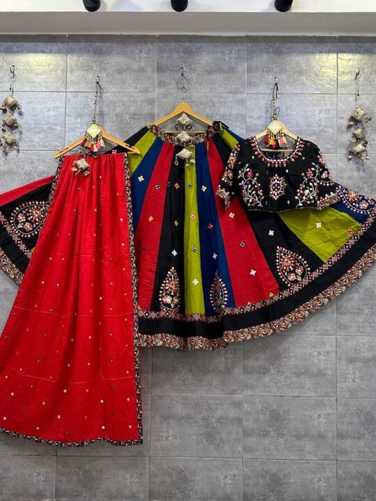 mirror work chaniya choli