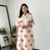 Cotton co-ord set for women with embroidery and elephant print kurti – Pramukhmart