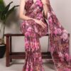 lightweight floral saree