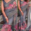 cotton silk saree with sequin