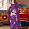 Front view of Viscose French Crepe Suit Set with Georgette Dupatta – Pramukhmart