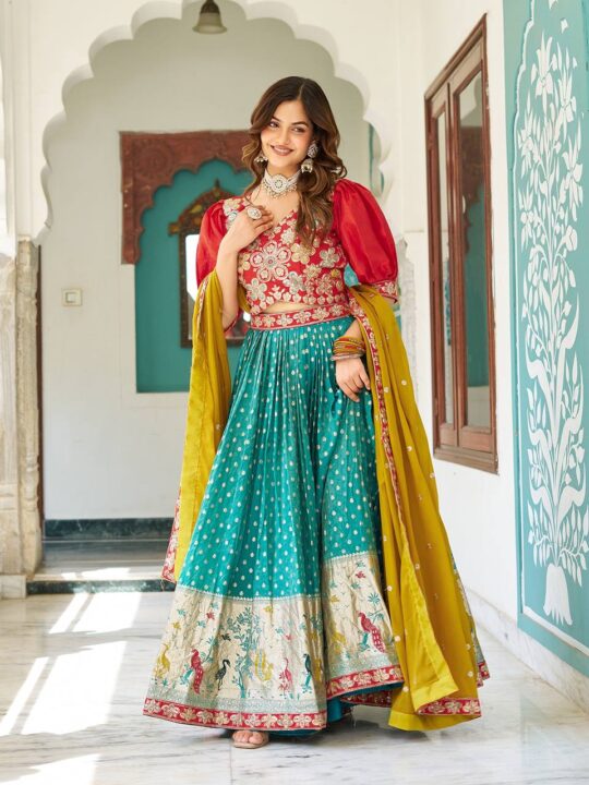 Traditional Chaniya Choli set with cancan