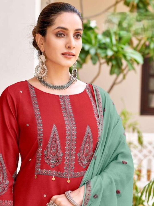 Pramukhmart Women’s Ethnic Suit – Dupatta Detail