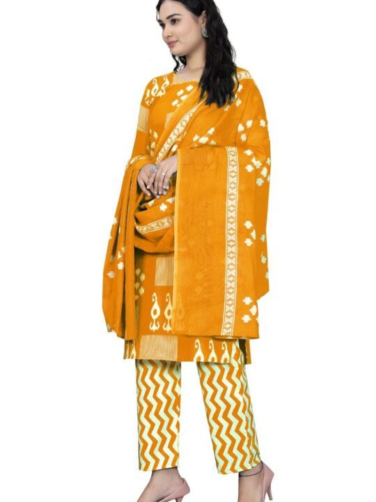 Mal cotton dupatta included in the kurti set