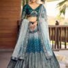 Art Silk Chaniya Choli with Chevron Sequin Embroidery