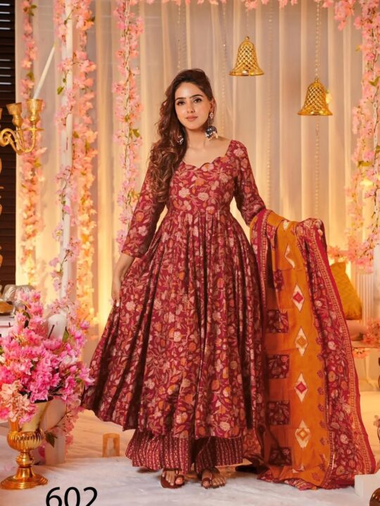 maslin kurta set with dupatta