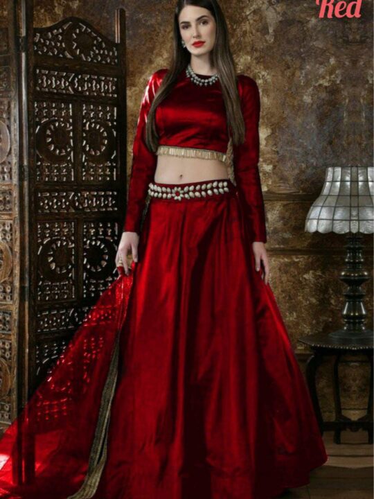 Full Stitched Plus Size Indian Lehenga
