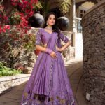 Lavender lehenga choli with sequins and thread embroidery – Pramukhmart