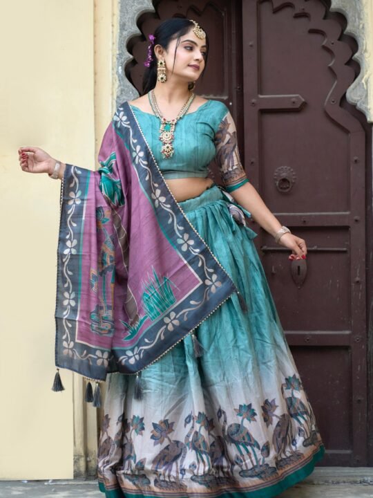 Printed Chaniya Choli Set for Women