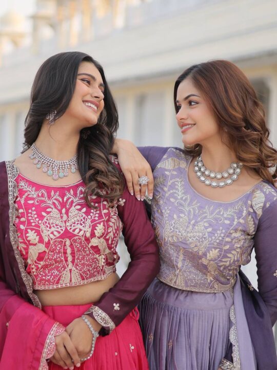 Dupatta with embroidery and ready-made finish