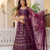Designer georgette lehenga choli with sequin thread embroidery – Pramukhmart