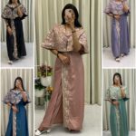 Western-style designer gown with cording sequin embroidery and foil work – Pramukhmart