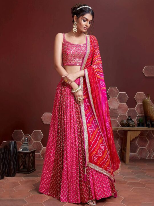 pink lehenga choli for navratri