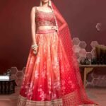organza silk lehenga choli